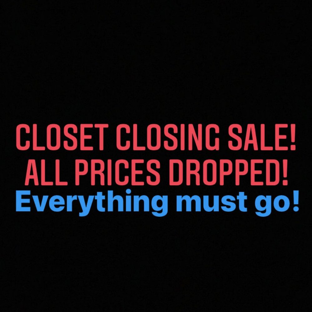 CLOSET CLOSING SALE (Ends Oct 16)